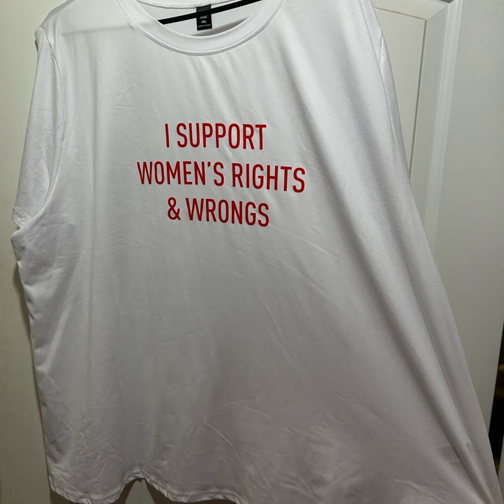 SHEIN Curve White T-Shirt